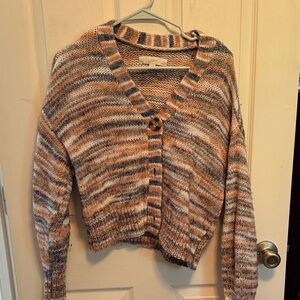 LOFT Women's Multicolor Striped Cardigan